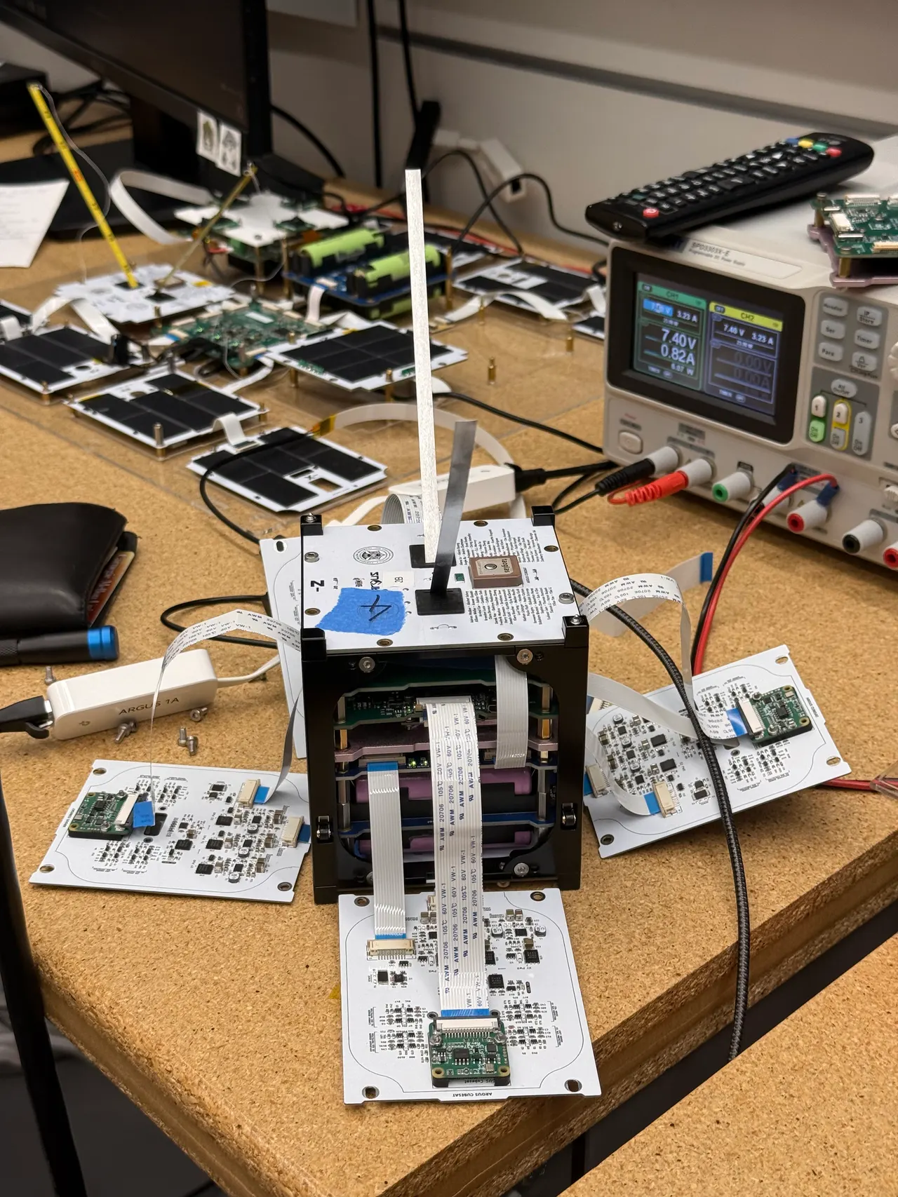 flight unit open on the bench